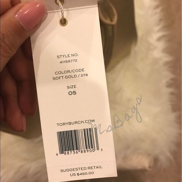 Tory burch Robinson Metallic Mini Square Tote - Picture 4 of 6